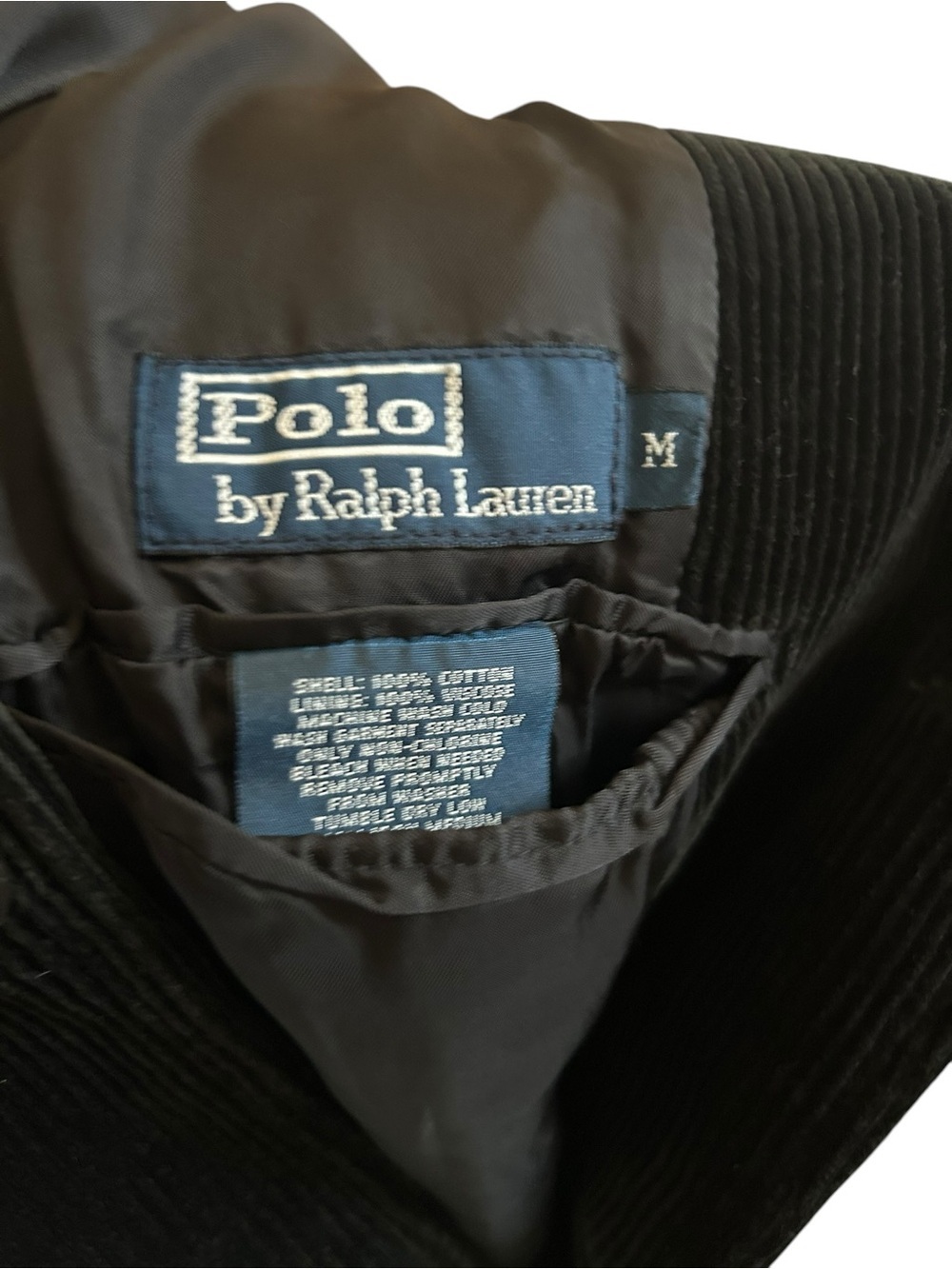 Vintage POLO RALPH LAUREN Corduroy Car Coat Jacket Overcoat Blazer men Medium - Picture 10 of 12
